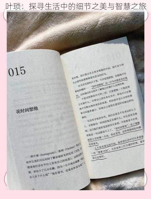 叶琐:探寻生活中的细节之美与智慧之旅